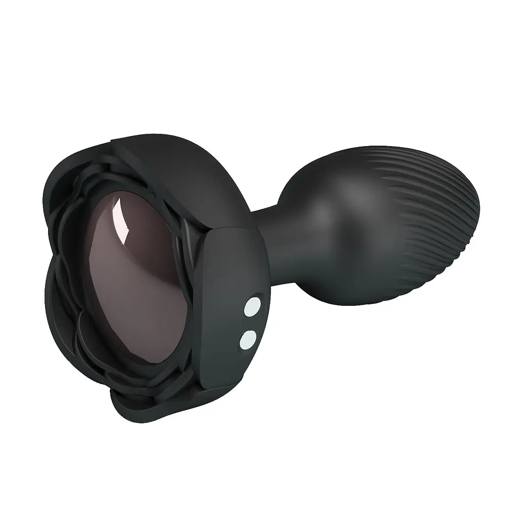 Анальна пробка Pretty Love Olman 8.8 см (чорний) - фото 5