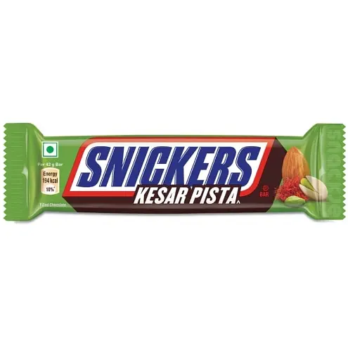 Батончик снікерс з фісташками та шафраном Snickers Kesar Pista 42 г