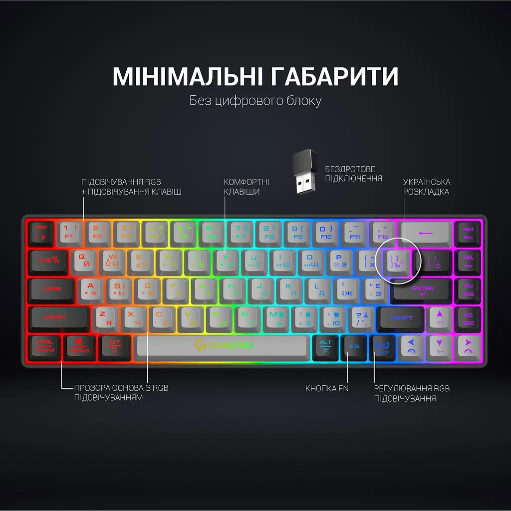 Клавиатура GamePro беспроводная (GK935) - фото 10