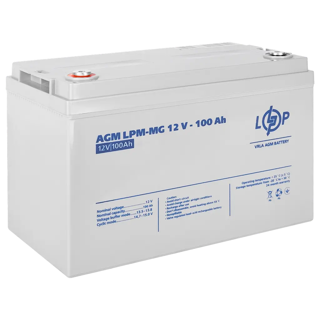 Аккумулятор мультигелевый LogicPower LPM-MG 12 V - 100 Ah (LP3877) - фото 2