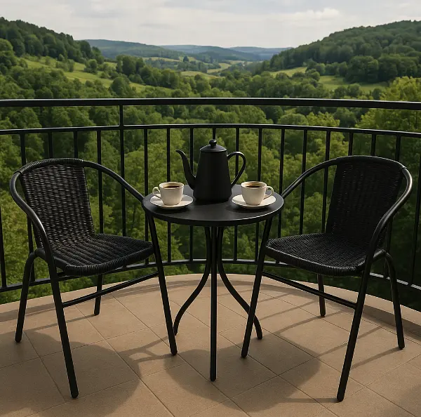 Садове крісло Jumi Bistro New чорний - фото 3