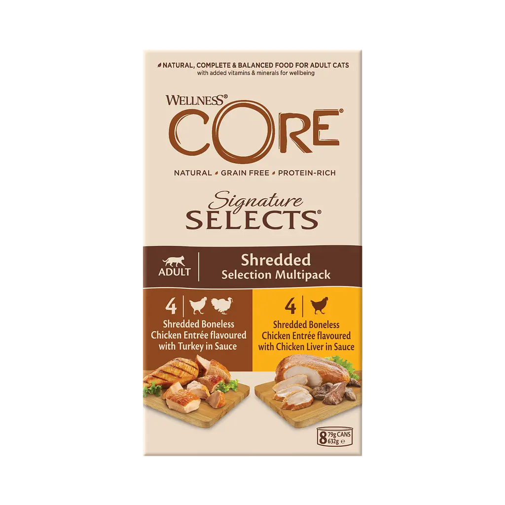Набір консервів для котів Wellness CORE Signature Selects Shredded Selection Multipack - фото 2