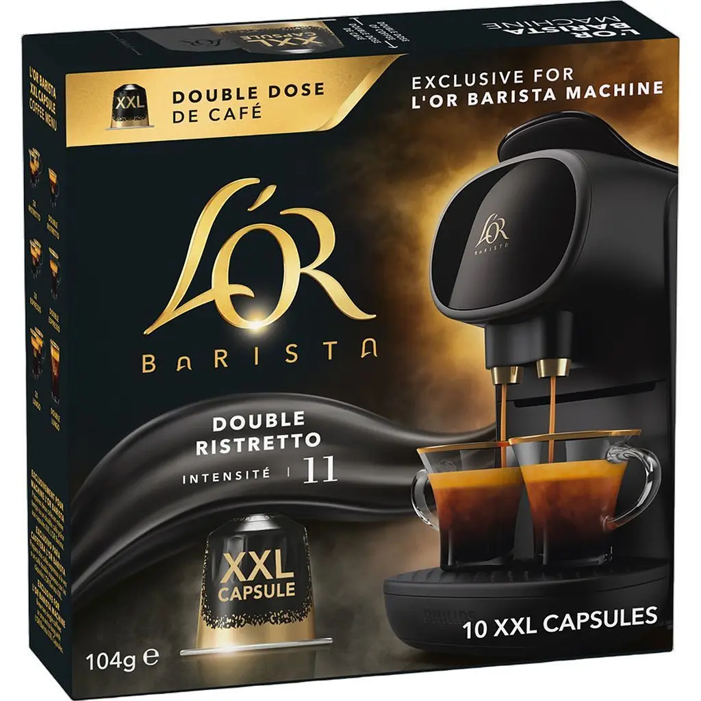 Кава в капсулах L'or Barista Double Ristretto XXL 10шт (8711000422069) [156813] - фото 2