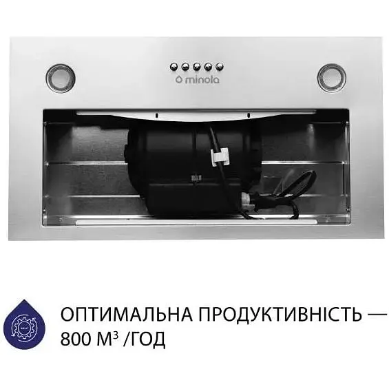Вытяжка встроенная Minola HBI 5327 I 800 LED - фото 2