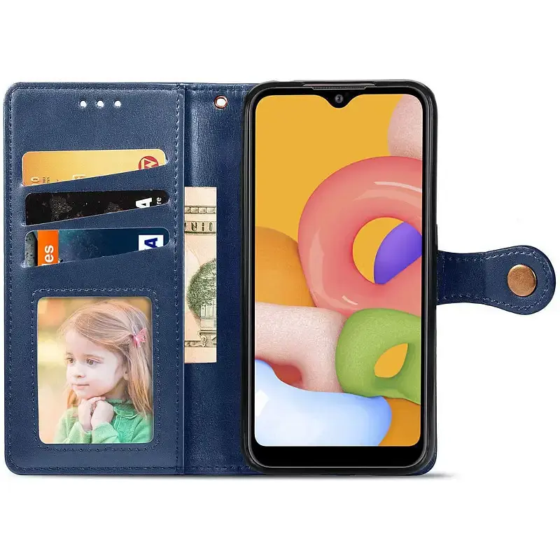 Чохол-книжка GETMAN Galant Cover Case для Xiaomi Redmi A1/A2 [Blue] [75080] - фото 2