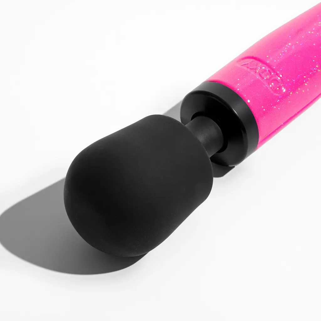 Вібромасажер DOXY Die Cast Massager Hot Pink, дуже потужний, живлення 220В, металевий корпус - фото 3