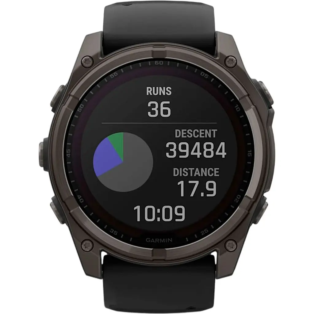 Смарт-годинник Garmin Fenix 8 Solar Sapphire 51mm Carbon Gray DLC Titanium with Black/Pebble Gray Silicone Band (010-02907-10/11/70) [115055] - фото 11