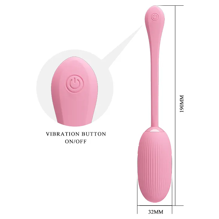 Віброяйце Pretty Love Doreen Electric Shock Egg Light Pink (App) - фото 5