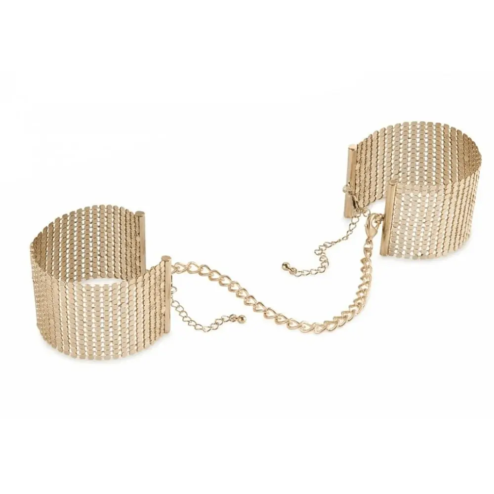 Наручники металеві Bijoux Indiscrets Desir Metallique Handcuffs - Gold, золотисті - фото 2