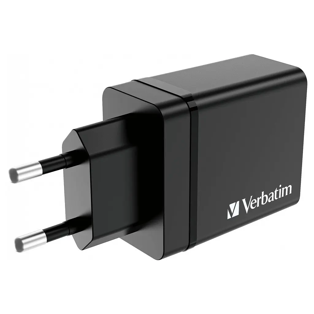Зарядний пристрій Verbatim USB 30 Вт PD 3.0 4 порти чорний (49700) - фото 3
