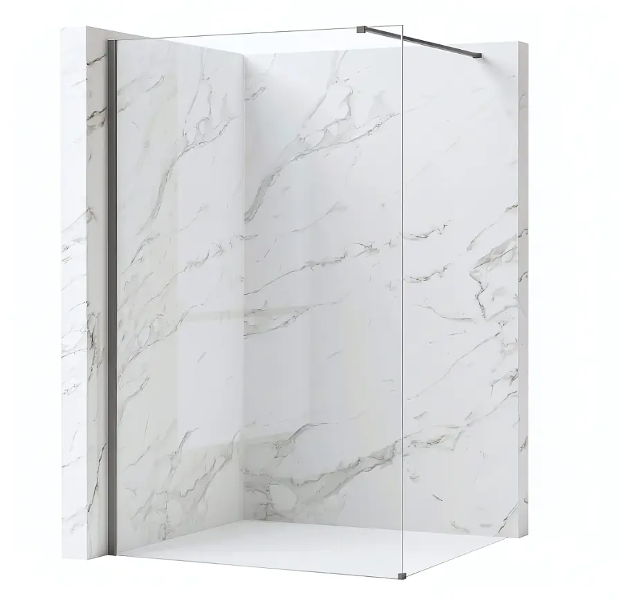 Душова стінка Rea Flexi 80x195 см transparent tytan KPL-K99467