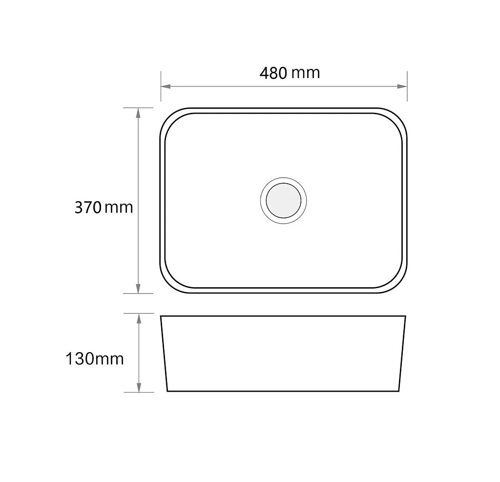 Умивальник накладний Mixxus Premium Quadro-0103 480x370x130 мм MP6514, Білий - фото 3