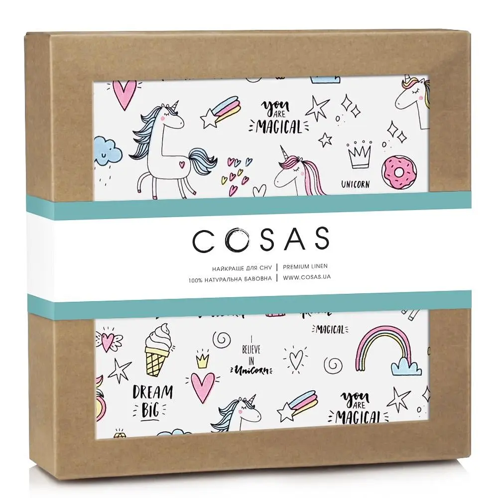 Фланелеві пелюшки 80х100 UNICORN & SWEETS COSAS (4822052083321)