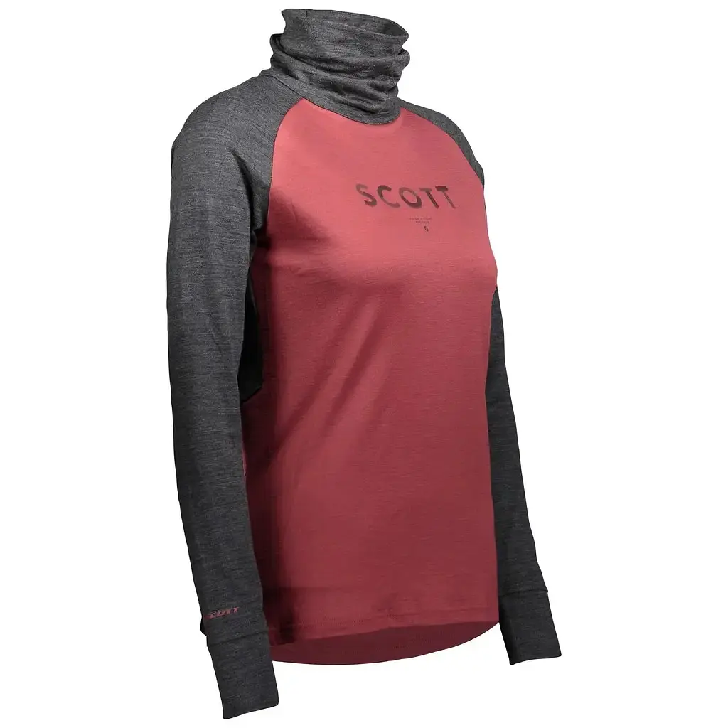 Термокофта Scott W Defined Neck Merino Dark Grey/Red M (1081-283805.7051.007) - фото 3