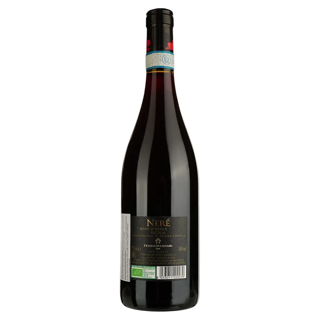 Вино Feudo Maccari Nere Nero D'Avola красное сухое 0.75 л - фото 2