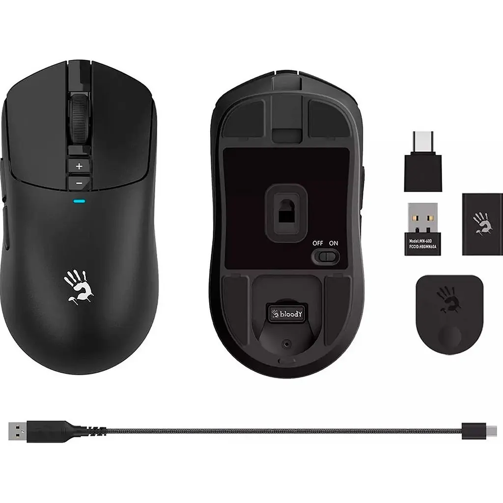Миша Bloody R72 Ultra Wireless Black [122466] - фото 7