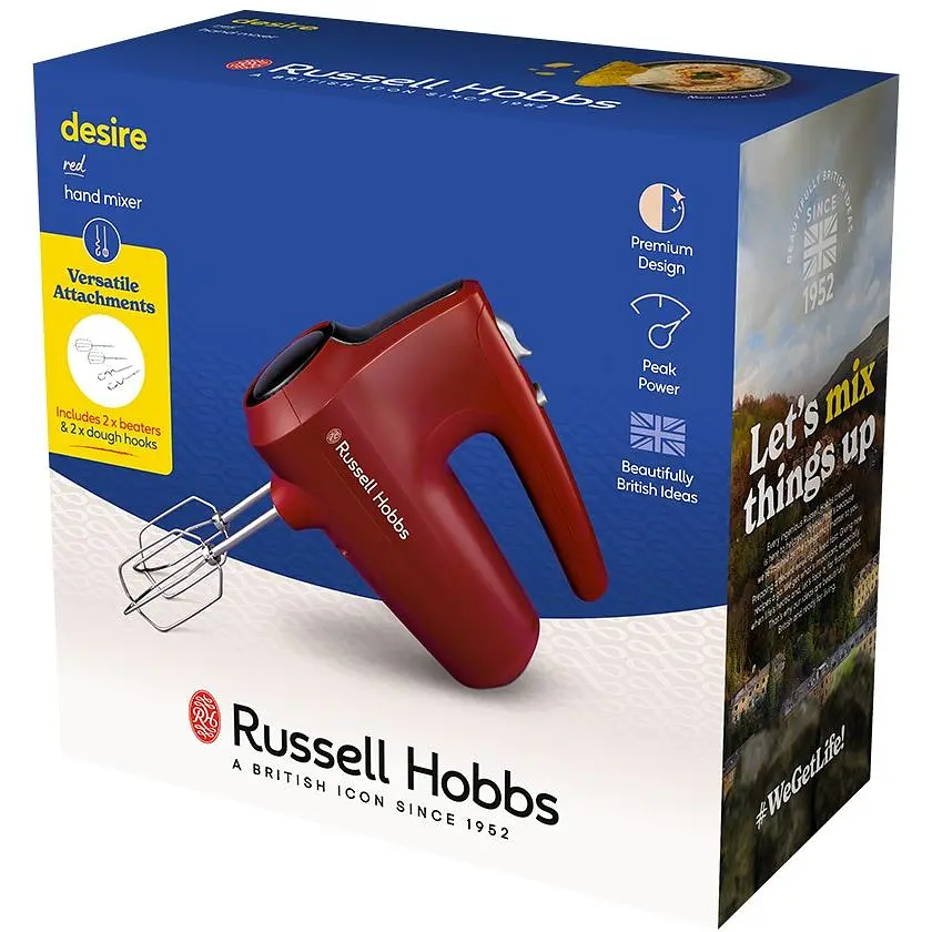 Міксер Russell Hobbs Desire Red 185 Вт червоний (27150-56) - фото 3