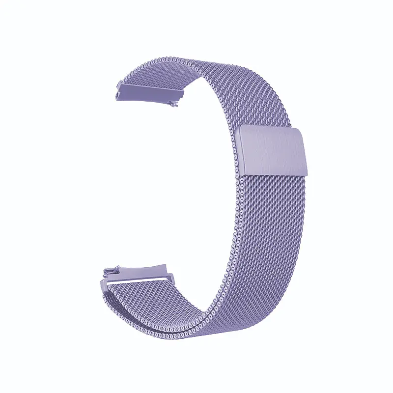 Браслет для Samsung Galaxy Watch 4 - фиолетовый Watchbands Milanese Loop ширина крепления 20мм металлический (WB6732190) - фото 3