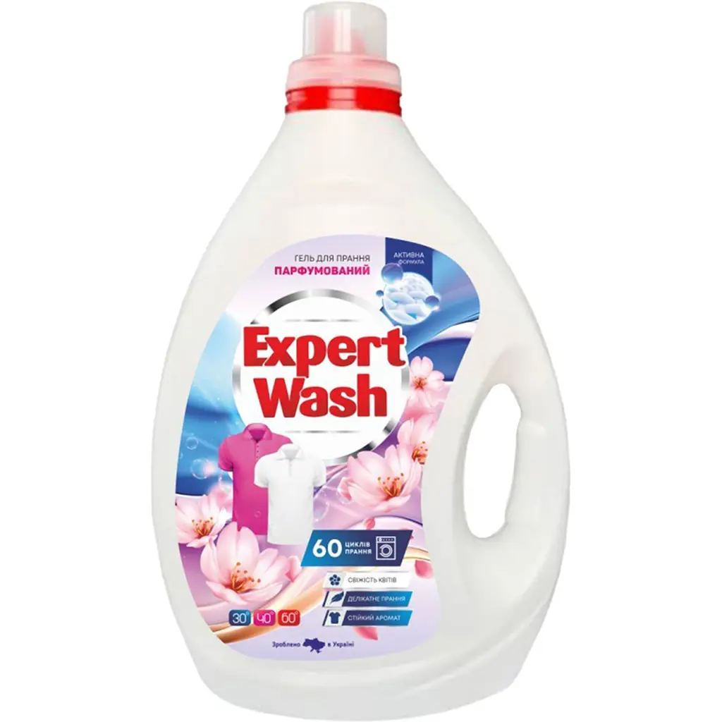 Гель для прання універсальний парфумований Expert Wash Свіжість квітів 3 л