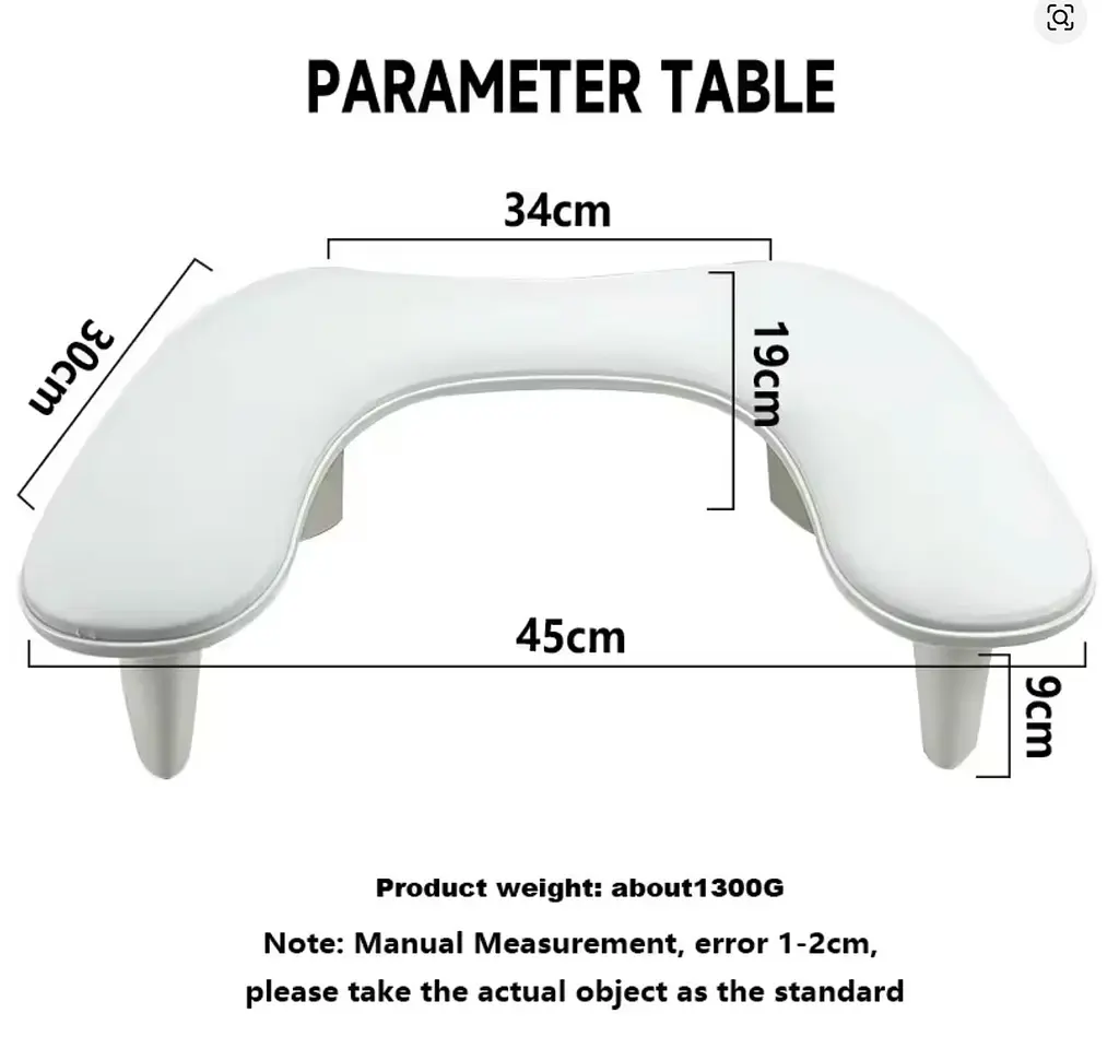 Підлокітник для манікюру Arm Rest Pillow U1 Ергономічна підставка під руку 45х30х15,8 см Білий - фото 5