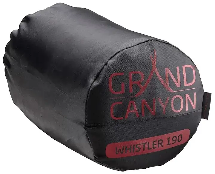 Спальник Grand Canyon Whistler 190, літній, комфорт +16°C, форма мумія, бордовий 210x80 см - фото 7