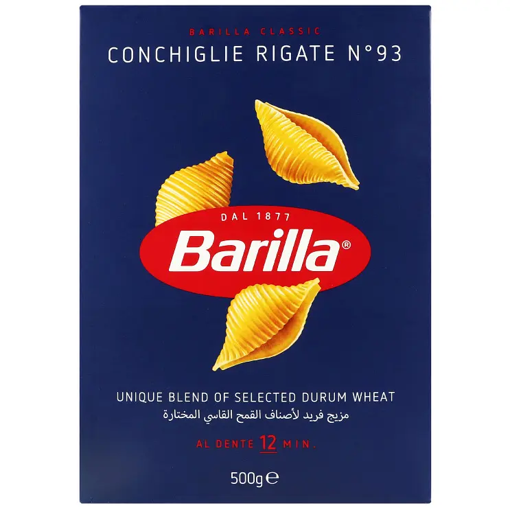 Макаронні вироби Barilla Conchiglie Rigate №93 500 г - фото 3