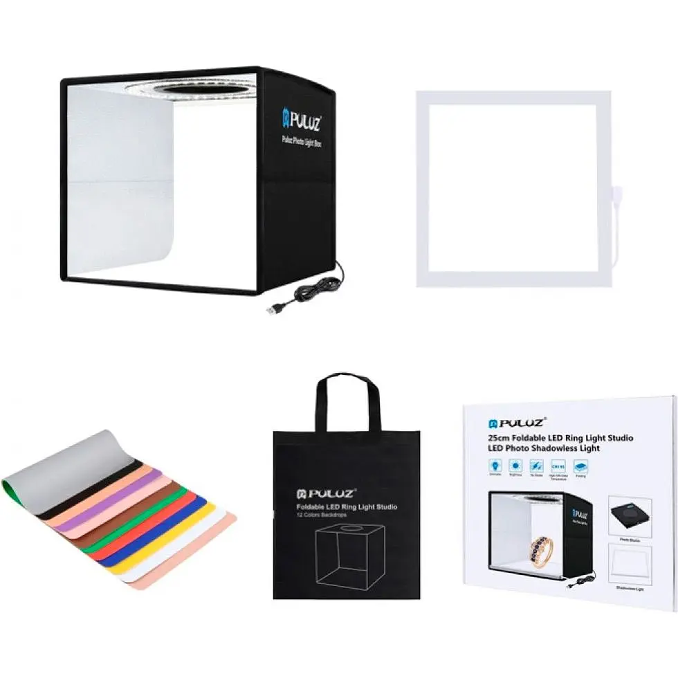 Фотобокс Puluz PKT3101B 25 см [99345] - фото 5