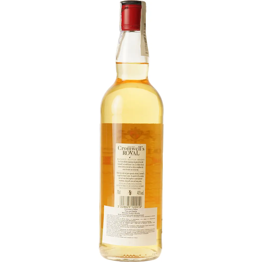 Виски Cromwell's Royal Blended Scotch Whisky 40% 0.7 л - фото 4
