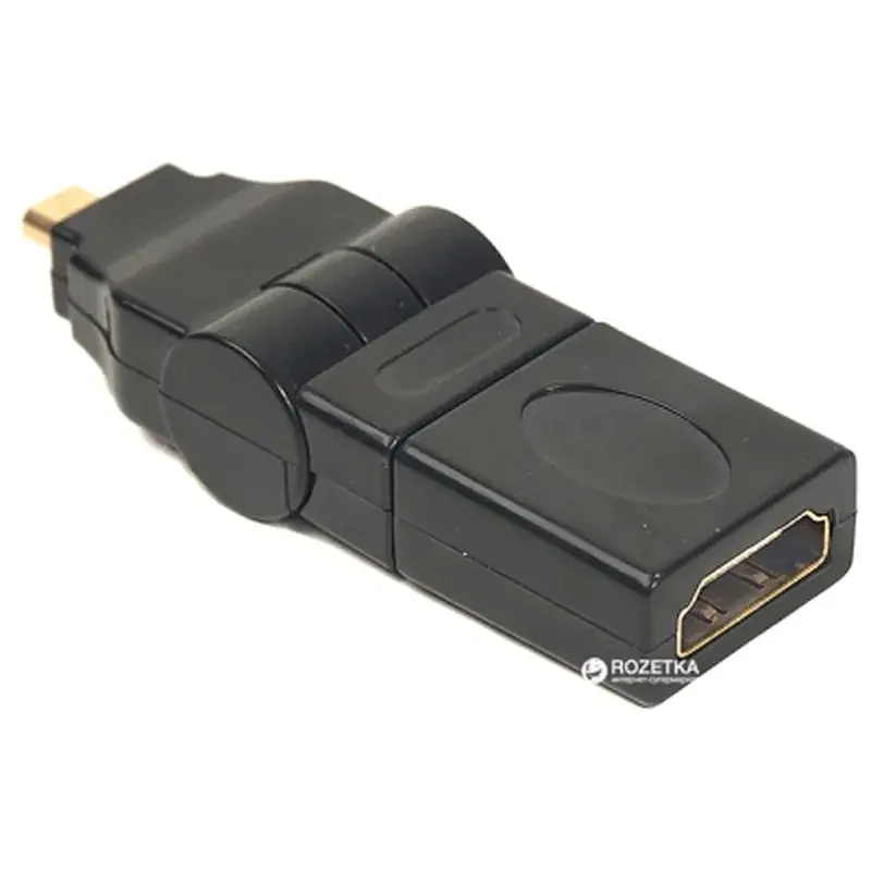 Перехідник HDMI AF to micro HDMI AM, 360 degree PowerPlant (CA910618) - фото 2