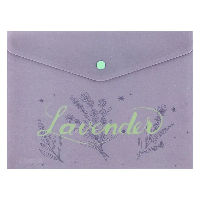 Папка-конверт "Axent" №1496-37-А A5+ Lavender-2 на кнопці