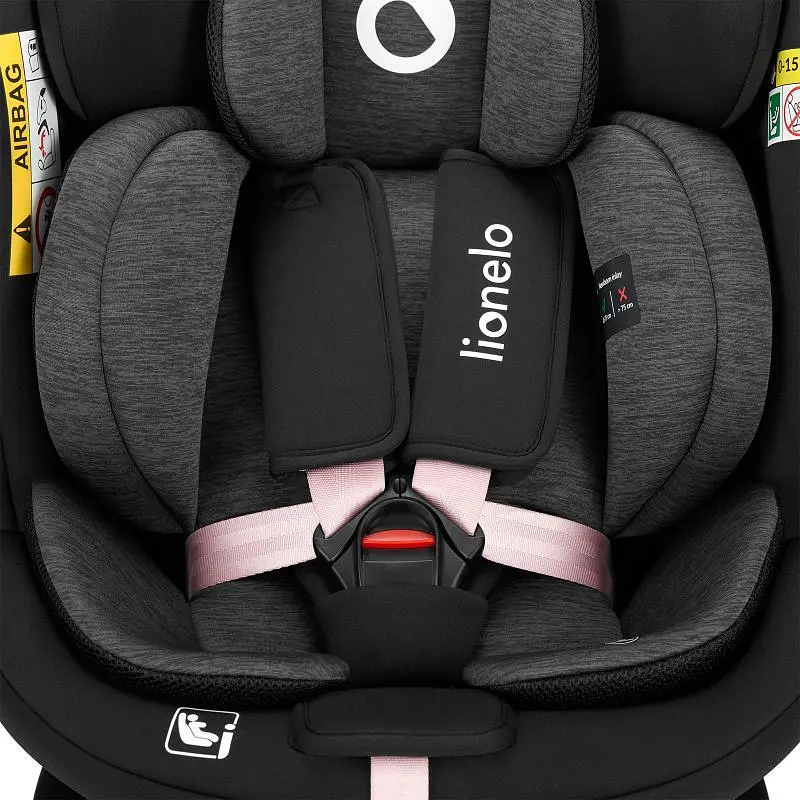 Автокрісло Lionelo Navy I-Size black pink (LO-NAVY I-SIZE BLACK PINK) - фото 8