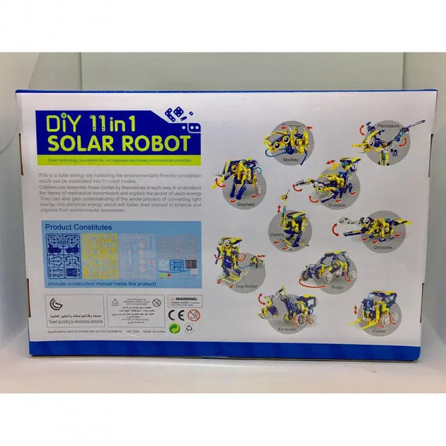 Конструктор робот SOLAR ROBOT PRO Animals на сонячній батареї інтерактивний набір 11 в 1 - фото 12