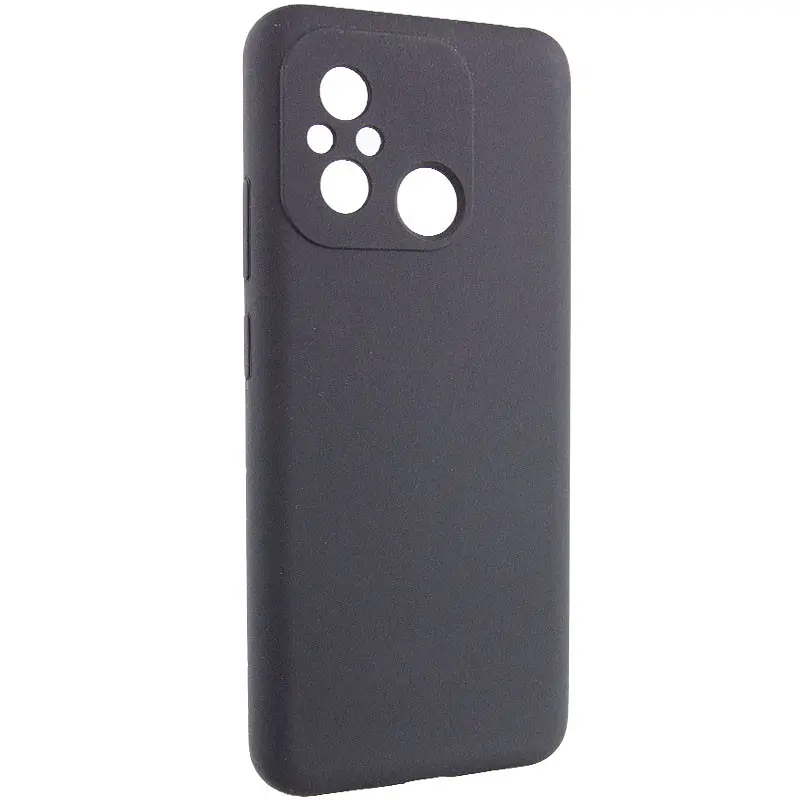 Чохол Silicone Cover Lakshmi Full Camera (AAA) для Xiaomi Redmi 12C Чорний / Black - фото 2