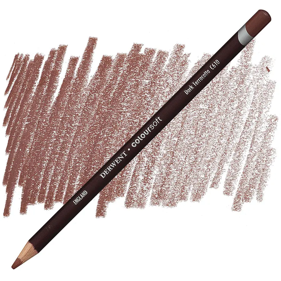 Олівець кольоровий Coloursoft (С610) Теракотовий темний Derwent (5028252188791)