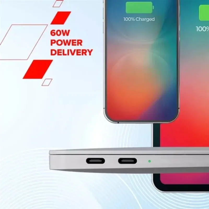 Дата кабель USB-C to USB-C 1.0m OnWire 60CL C-C 60W COLOR Braided 1m Black Canyon (CND-CCAP60AB10B) - фото 6
