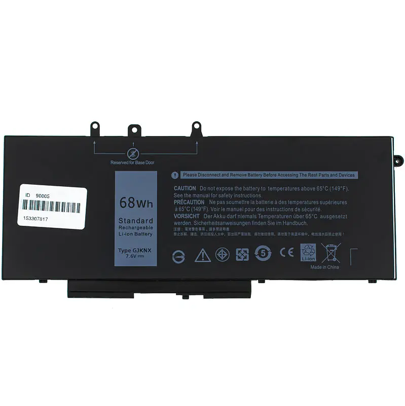 Акумулятор Dell GJKNX (Latitude 5480, 5580) 7.6V 8500 mAh 68Wh Black - фото 3