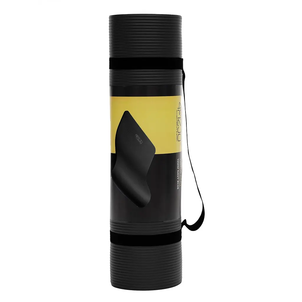 Килимок (мат) спортивний 4FIZJO NBR 1 см для йоги та фітнесу Black 4FJ0015 (P-5907222931462) - фото 6