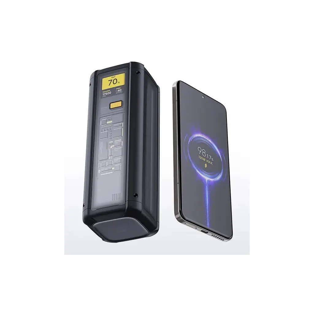 Батарея універсальна Xiaomi 25000mAh 212W HyperCharge Black (BHR9970GL) - фото 3