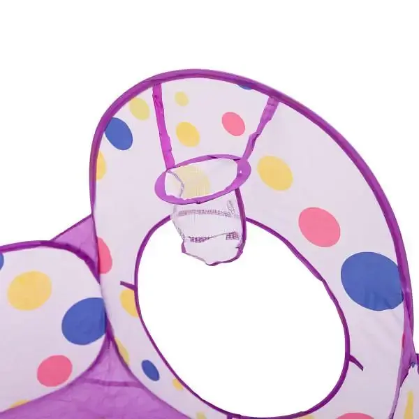 Намет дитячий ігровий LUGI HP-S-4NDV з тунелем та басейном для кульок бузковий - фото 5