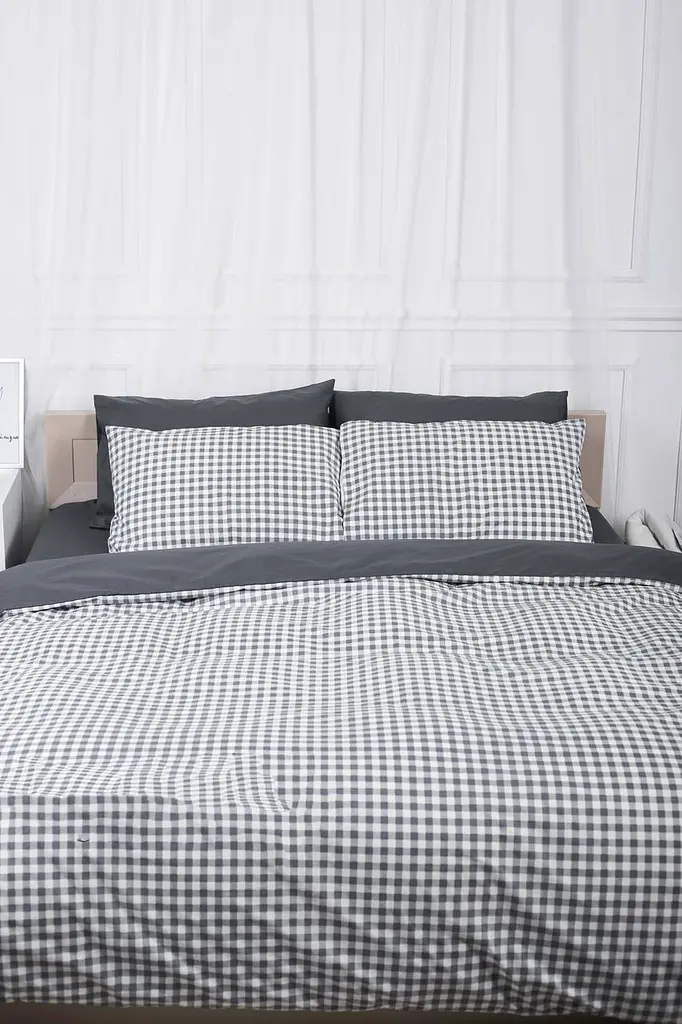 Підковдра Moon&Star Ranforce Elite Gray Square Двоспальна 175x210 см - фото 2
