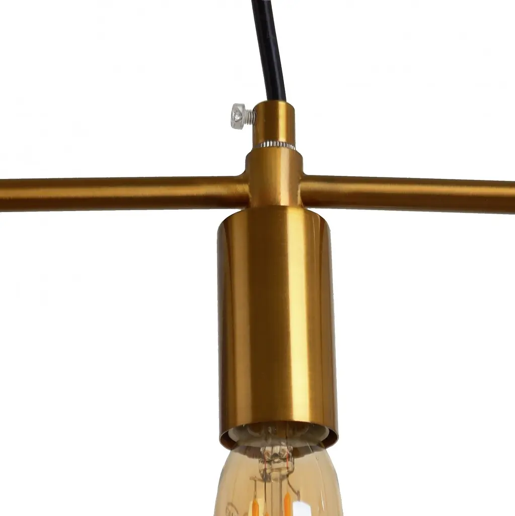 Люстра Brille подвесная лофт для кухни E14 40W BZ (BL-857S/1) - фото 2