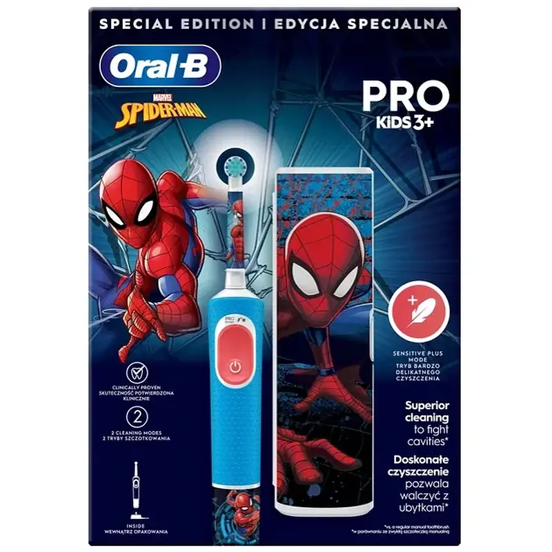 Зубна щітка BRAUN Oral-B D103.413.2KX Spider-Man - фото 5