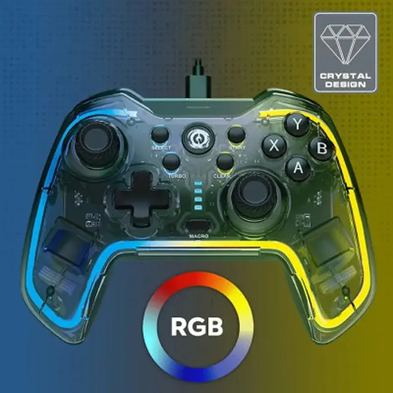 Геймпад Canyon Brighter GP-02 Wired RGB 4in1 PS3/Android BOX-TV/Nintendo Crystal (CND-GP02) - фото 5