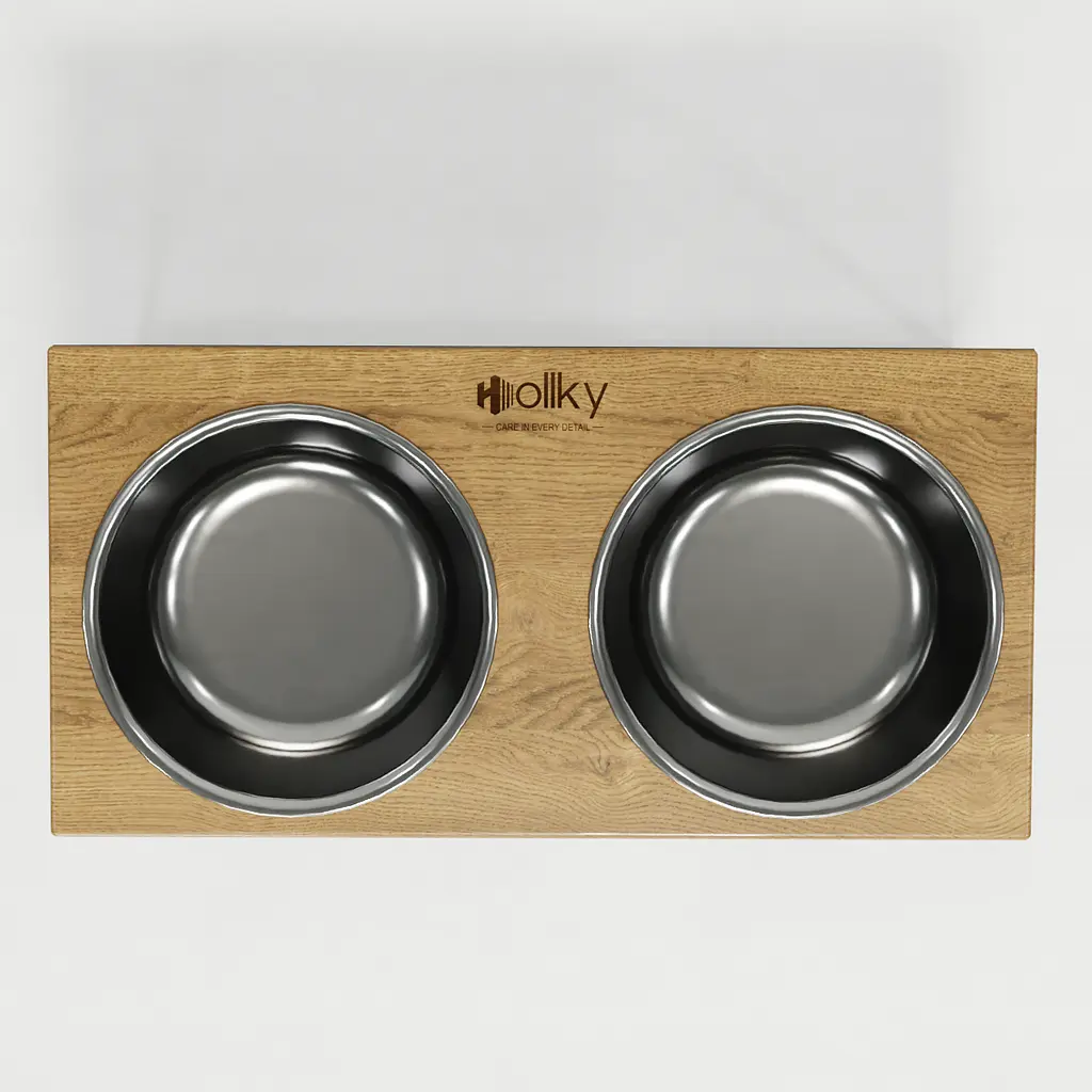 Hollky Base XXL40 — миски на підставці для дуже великих собак (2 × 2,8 л) - фото 3