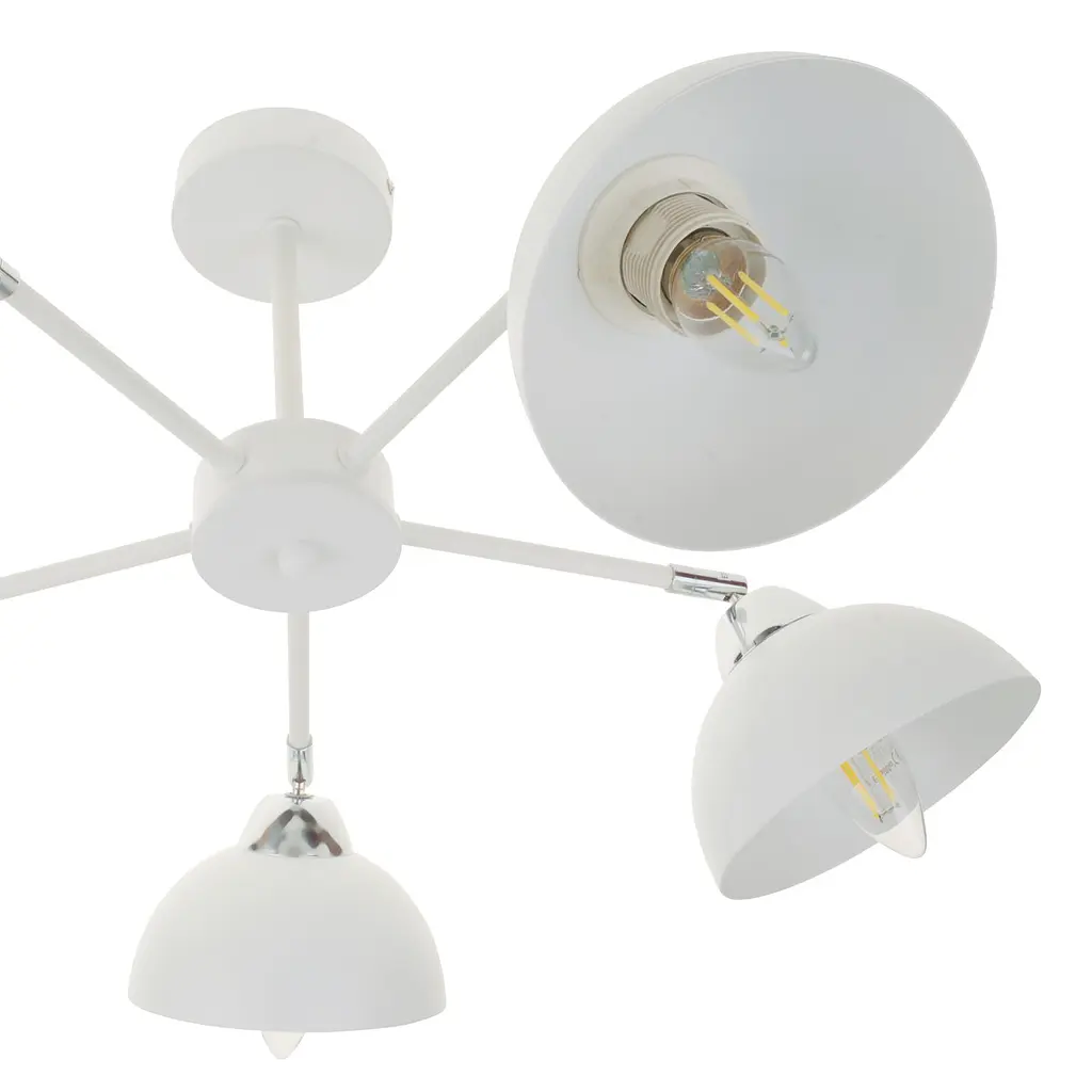 Люстра потолочная Brille для кухни Е27 60W WH/CH (BL-998C/5) - фото 5