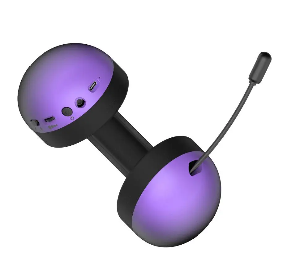 Ігрові навушники бездротові з мікрофоном HATOR HH-30-BV PRO Hellyberry Wireless Black-Violet gradient - фото 5