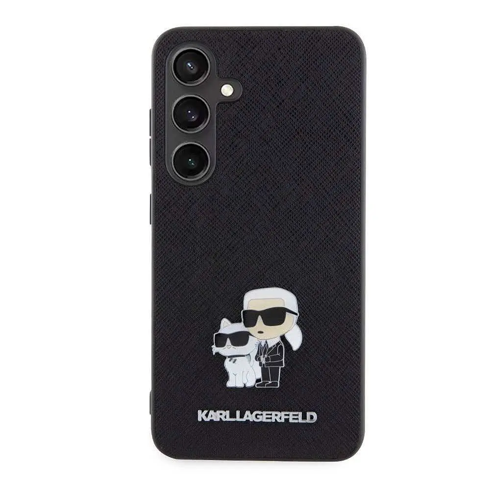 Чехол Karl Lagerfeld PU Saffiano Metal Karl and Choupette для Samsung Galaxy S24 Black (57983119541) - фото 3