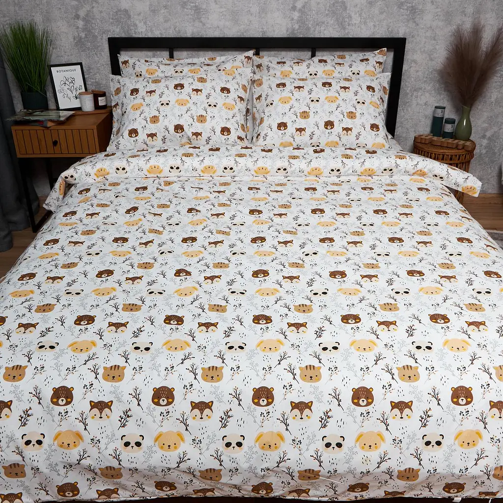 Комплект постельного белья Moon&Star Детский 110x140 см наволочки 2x40x40 см Jungle Joy Бязь Gold Люкс - фото 3