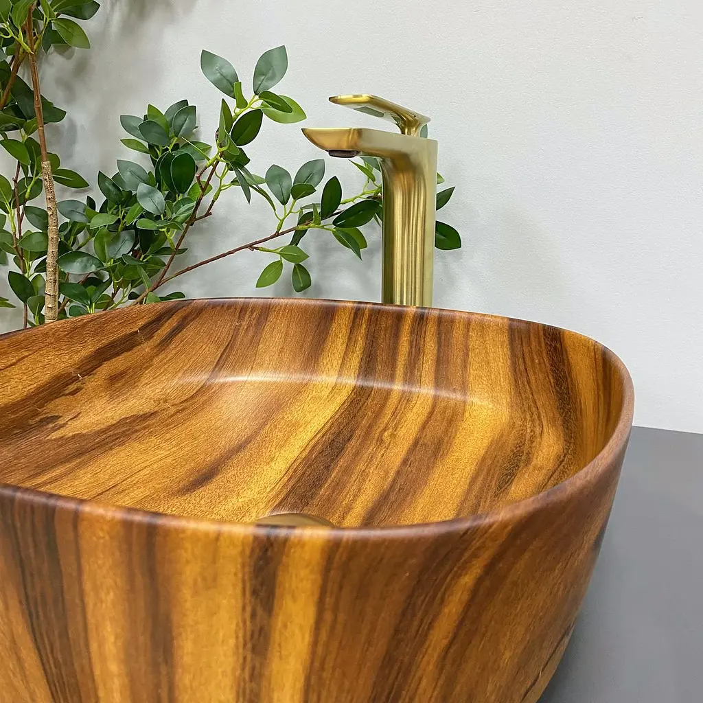 Умивальник VBI Arezzo wood matt накладний VBI-013205, Коричневий - фото 5