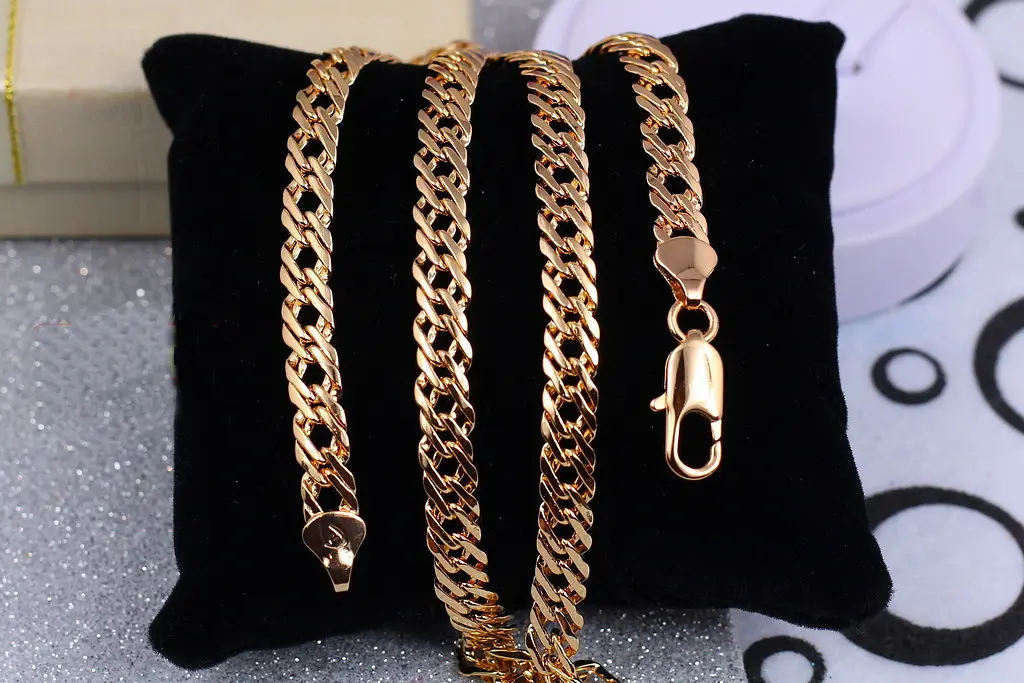 Ланцюг Xuping Jewelry ромб 55 см 6 мм золотистий